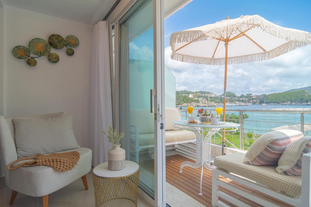 Tango Apartment On The Beach Палеокастрица Экстерьер фото